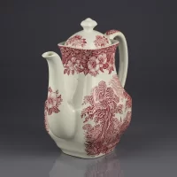 Винтажный кофейник с сельским пейзажем Woodland Enoch Wedgwood (Tunstall) Ltd Англия
