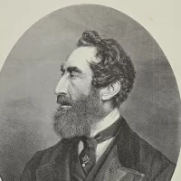 Антикварная иллюстрация The Illustrated London News The late Lord Lytton