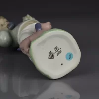 Винтажная фарфоровая статуэтка Lladro NAO Boy on Phone with Puppets Мальчик с телефоном, мишкой и собакой