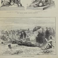 Антикварная иллюстрация The Illustrated London News The autumn campaign