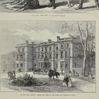 Антикварная иллюстрация The Illustrated London News Highland dancing at the crystal palace