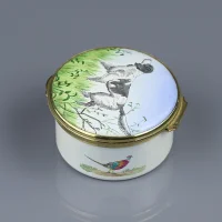 Шкатулка английская Сеттер Собака Охота Wedgwood Веджвуд Copper Enamels English Setter