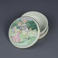 Фарфоровая винтажная шкатулка Теннис Minton Royal Doulton On the Lawn Wimbledon Collection