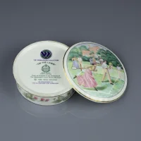 Фарфоровая винтажная шкатулка Теннис Minton Royal Doulton On the Lawn Wimbledon Collection