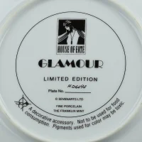 Тарелка винтажная фарфоровая декоративная Гламур Эрте Ар-деко Franklin Mint House of Erte Glamour
