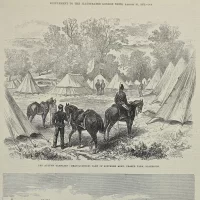 Антикварная иллюстрация The Illustrated London News The Princess of Wales laying the foundation stone of the hospital for sick children