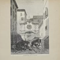 Антикварная иллюстрация The Illustrated London News Port Gallant straits of Magellan