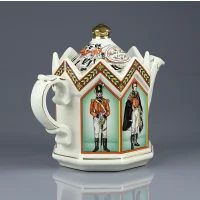 Коллекционный винтажный чайник Битва при Ватерлоо Sadler 4441 Duke of Wellington & Soldiers of the Battle of Waterloo