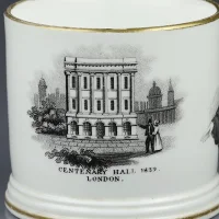 Антикварная английская кружка Методистская церковь Джон Уэсли John Wesley Centenary Hall