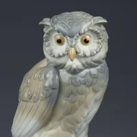 Винтажная фарфоровая статуэтка Сова NAO by Lladro Owl