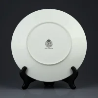 Винтажная декоративная фарфоровая тарелка Гольфист Морское побережье Royal Worcester Golfing Collection The Links