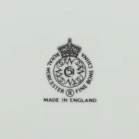 Винтажная декоративная фарфоровая тарелка Гольфист Морское побережье Royal Worcester Golfing Collection The Links