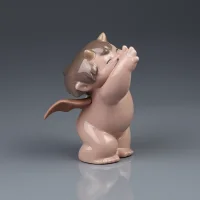 Винтажная фарфоровая статуэтка Чертёнок с крыльями и рожками NAO Wicked Cheeky Cherub