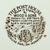 Винтажное чайное трио Конный экипаж Трактир Английская деревня Wood & Sons The Post House