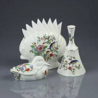 Винтажная английская фарфоровая салфетница Aynsley Pembroke