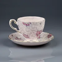 Винтажная фарфоровая чайная пара Англия Tuscan Fine English Bone China
