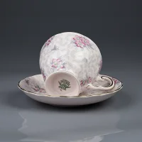 Винтажная фарфоровая чайная пара Англия Tuscan Fine English Bone China