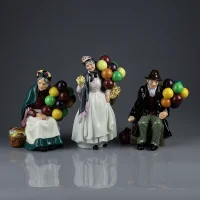 Винтажная английская фарфоровая статуэтка Продавец воздушных шаров Royal Doulton HN1954 Balloon Man