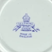Винтажная фарфоровая десертная тарелка в стиле шинуазри Англия Delphine China J. H. Middleton & Co Blue Willow