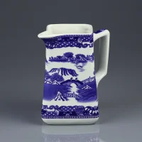 Винтажный английский керамический кувшин в стиле шинуазри Wade Ceramics для Ringtons по образцу Maling