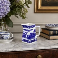 Винтажный английский керамический кувшин в стиле шинуазри Wade Ceramics для Ringtons по образцу Maling