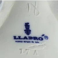 Винтажная фарфоровая статуэтка Дама с зонтиком и собачкой Испания Lladro 4761 Dama del Bulevar