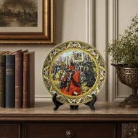 Винтажная декоративная тарелка Рыцари Круглого стола Англия Wedgwood Knights of the Round Table Legend of King Arthur