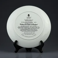 Винтажная декоративная тарелка Артур отправляется на Авалон Англия Wedgwood Arthur is Taken to Avalon Legend of King Arthur