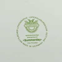 Винтажные пашотницы на блюде Германия Villeroy & Boch Summerday