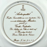 Винтажная декоративная тарелка Золушка Сказки Германия Kaiser Aschenputtel Gerda Neubacher