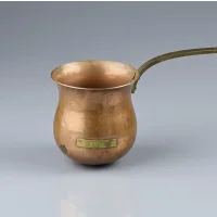 Винтажный английский набор медных ковшиков с длинными ручками Виски Ром Бренди Whisky Rum Brandy