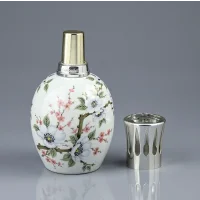 Винтажная фарфоровая лампа Берже BT Butterfly Франция Лимож Lampe Berger Limoges