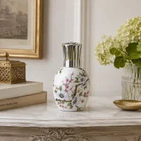 Винтажная фарфоровая лампа Берже BT Butterfly Франция Лимож Lampe Berger Limoges