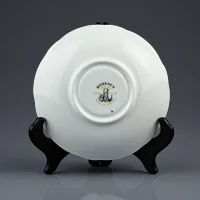 Винтажная фарфоровая чайная пара Конная охота с гончими Англия Regency China