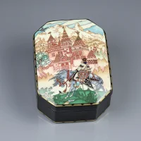 Винтажная фарфоровая шкатулка Иван Царевич Марья Моревна Русские сказки Villeroy & Boch Maria Morevna Die Russischen Märchen