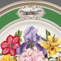 Тарелка винтажная фарфоровая декоративная Цветы Букет Англия Royal Doulton Chelsea Flower Show Plate Premier Issue 1981