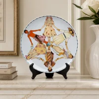 Тарелка винтажная фарфоровая декоративная Международный год ребёнка Villeroy & Boch Heinrich UNICEF The International Year of the Child