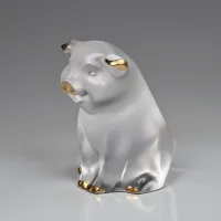 Хрустальная фигурка Лалик Свинка Франция Lalique Cochon Pig