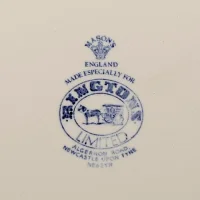Тарелка винтажная декоративная Календарь Замки Соборы Англия Mason's Ringtons