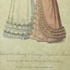 Антикварная английская иллюстрация Fashionable Morning and Evening Dresses for March 1824 Модные утренние и вечерние платья марта 1824 года