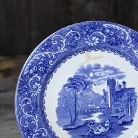 Тарелка антикварная декоративная настенная Англия Рейн Wedgwood & Co Rhine 24,5 см