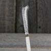Антикварный английский серебряный нож для масла, джема, паштета Sheffield William Yates 1912 год