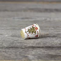 Винтажный новогодний английский напёрсток Spode 1982