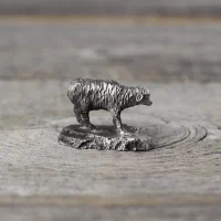Винтажная оловянная фигурка овцы Fine Pewter