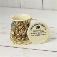Винтажная английская кружка для сыра Fortnum Mason Finest English Blue Stilton Cheese Голубой сыр Стилтон