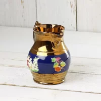 Антикварный английский кувшин Staffordshire Стаффордшир Copper Luster Pitcher