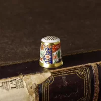 Винтажный английский напёрсток Royal Crown Derby Fern Папоротник