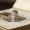 Антикварный английский серебряный напёрсток Henry Griffith & Sons Croydon Кройдон