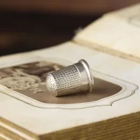 Антикварный английский серебряный напёрсток Charles Horner 1912 год