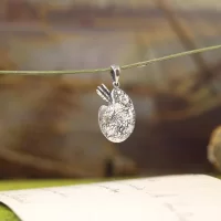 Серебряный кулон ручной работы Палитра